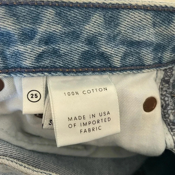 GRLFND Cindy cutoff denim shorts in silly love songs - Picture 8 of 13